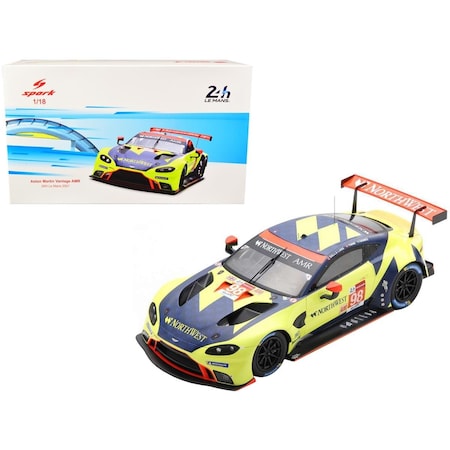 Spark Porsche Aston Martin Vantage AMR No.98 Marcos Gomes 1 by 18 Scale Model Car 18S706